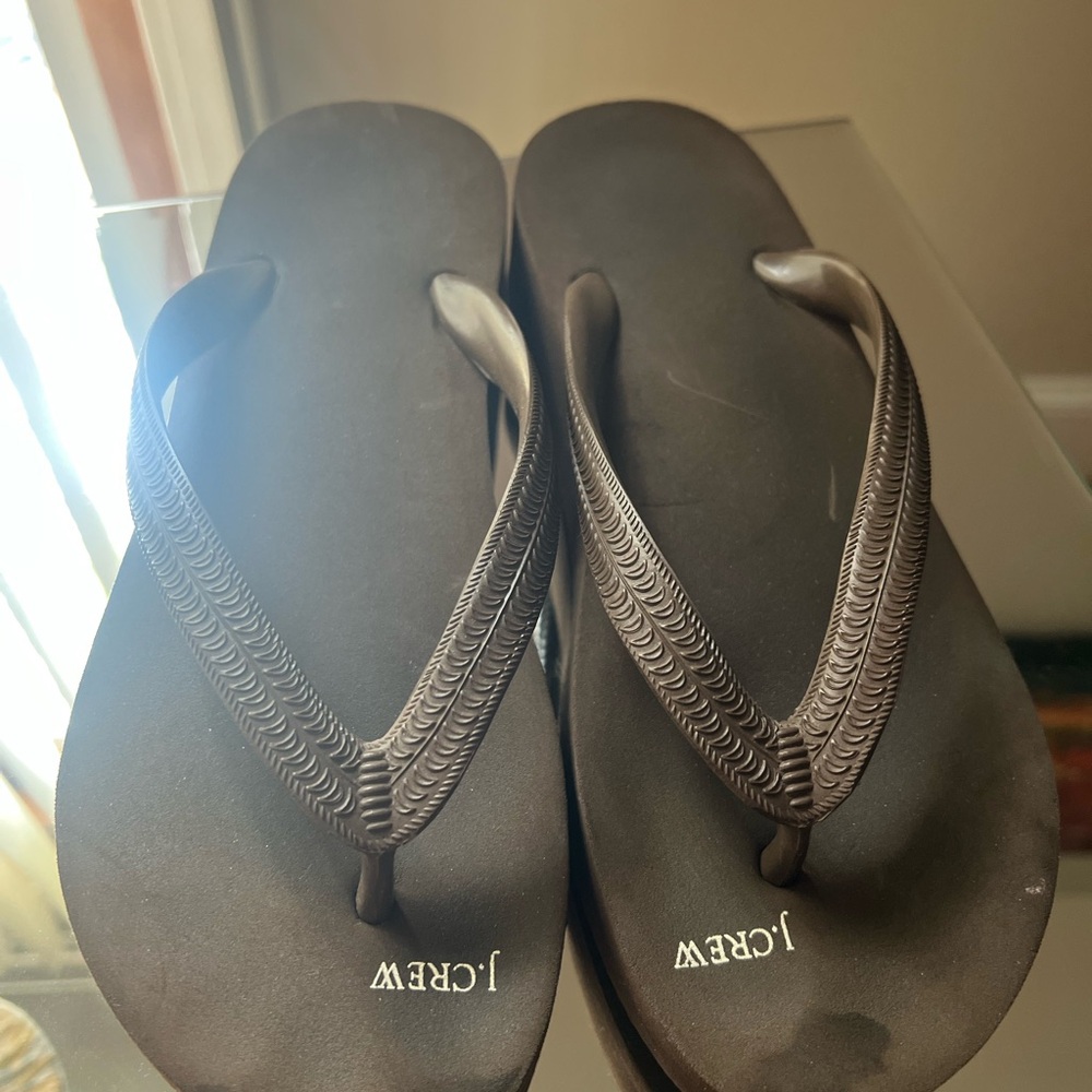 J. Crew Dark Brown Sandals
